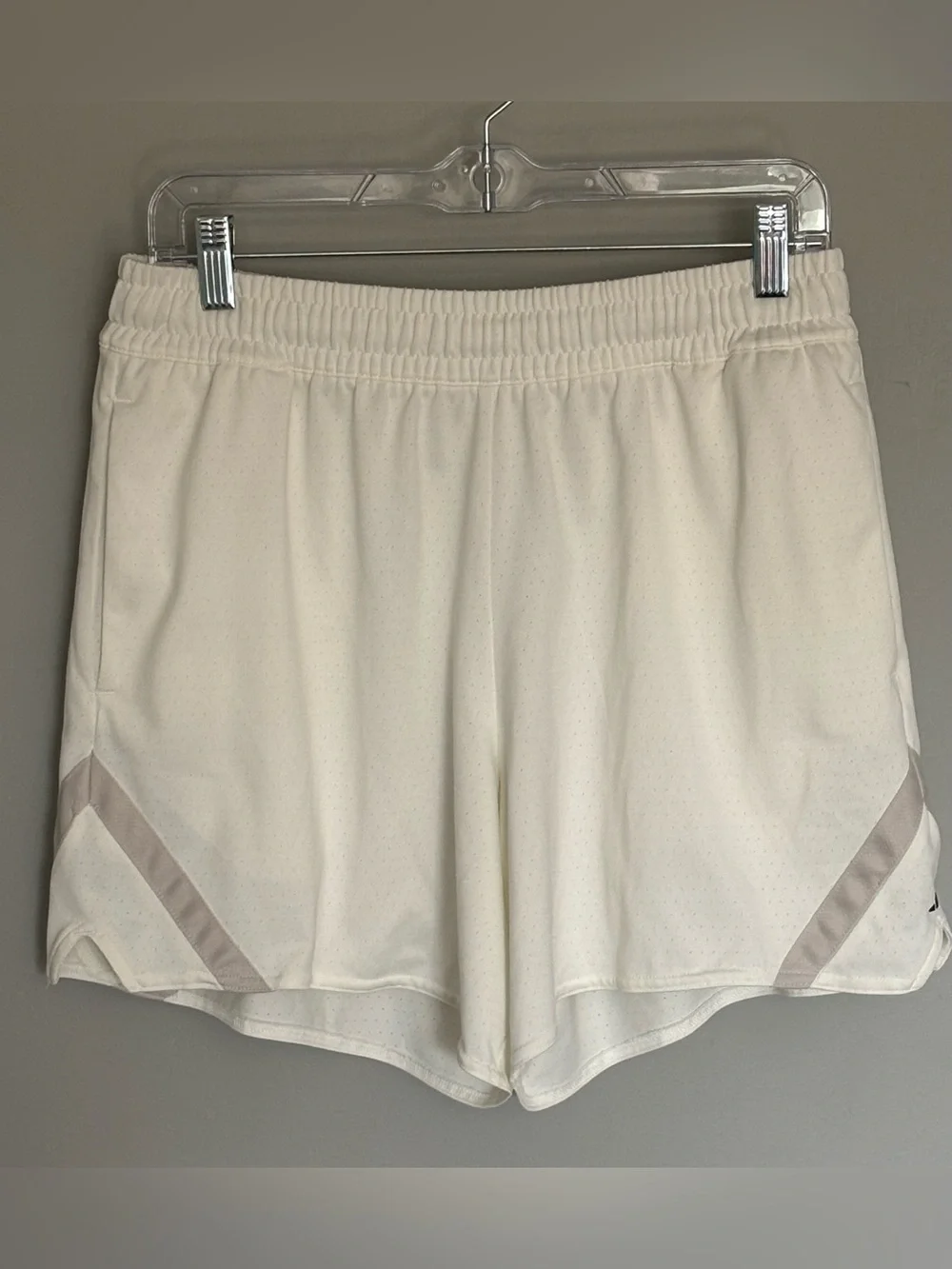 adidas Women’s Athletic Running Shorts | Large | White Off-White Cream